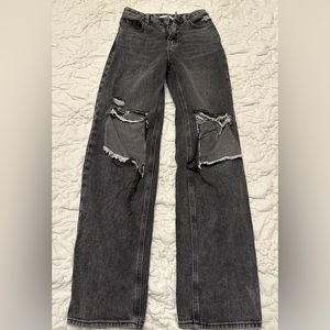 Black Ripped Pacsun Boyfriend Jeans